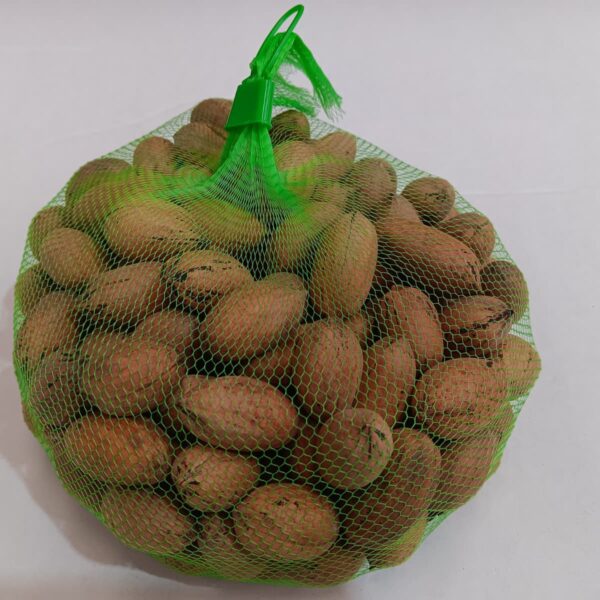 Malla de nueces pecanas ecológicas en conversión, fruto seco natural de Mediterranean Farmers